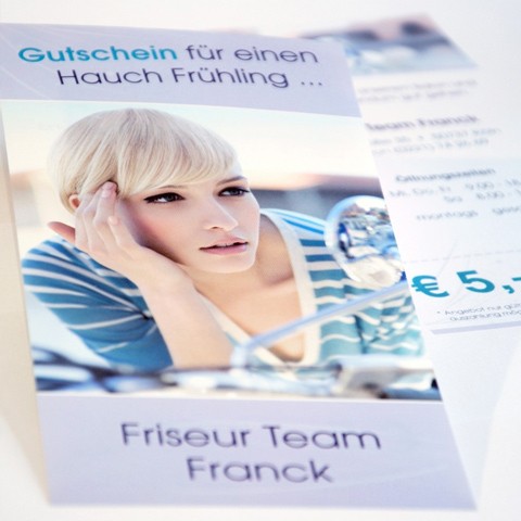 engelberth media :: Print Design Flyer Friseur Team Franck