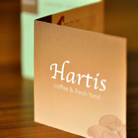 engelberth media :: Print Design Speisekarte Hartis - coffee & fresh food
